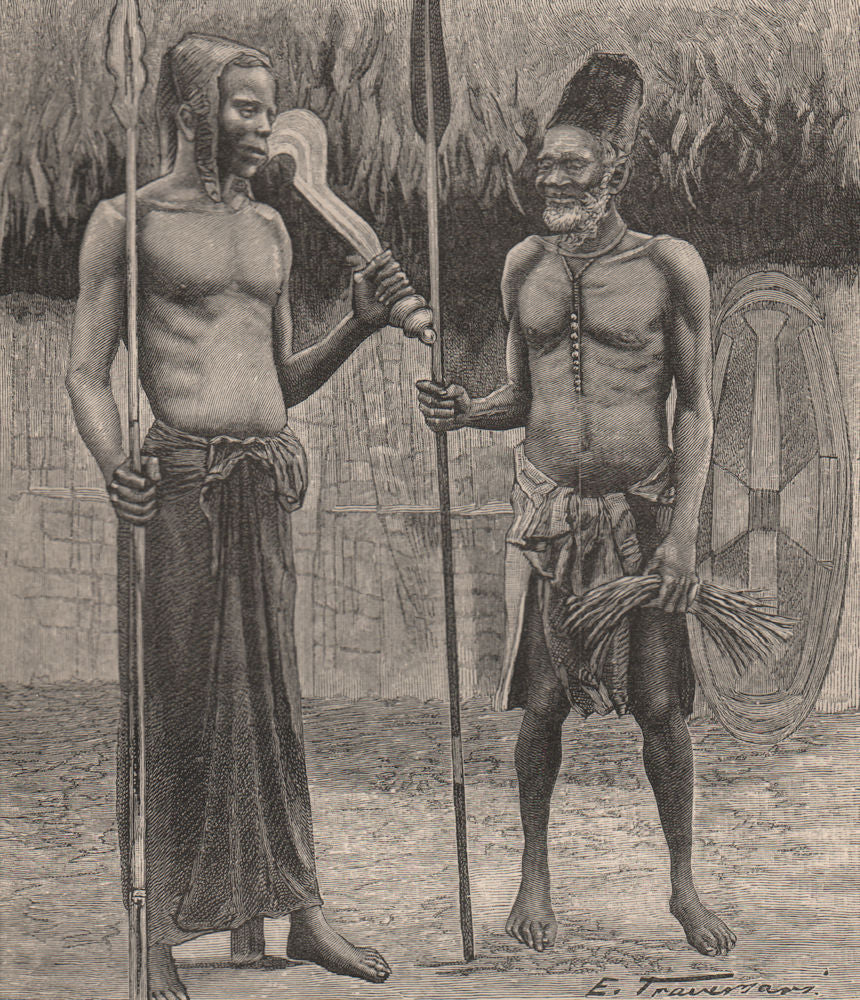 Under chief of Iboko and Head Chief of the Bangala. Congo. Congo Basin 1885